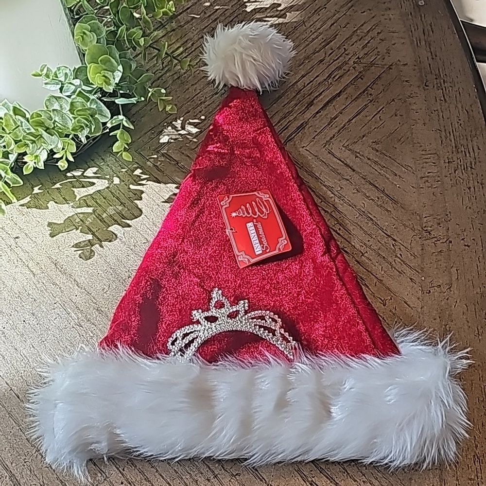 Princess santa hat NWT tiara